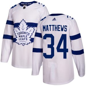 Herren Toronto Maple Leafs Eishockey Trikot Auston Matthews #34 Authentic Weiß 2018 Stadium Series